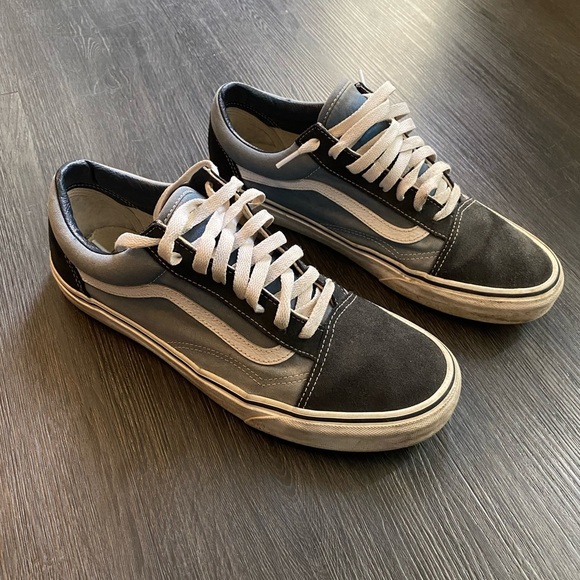 Vans Men's Black and Blue Old Skool - Picture 2 of 5